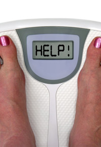overweight on scale
