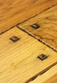Rehmeyer Authentic Hand Scraped Hickory Flooring with Wood Pegs